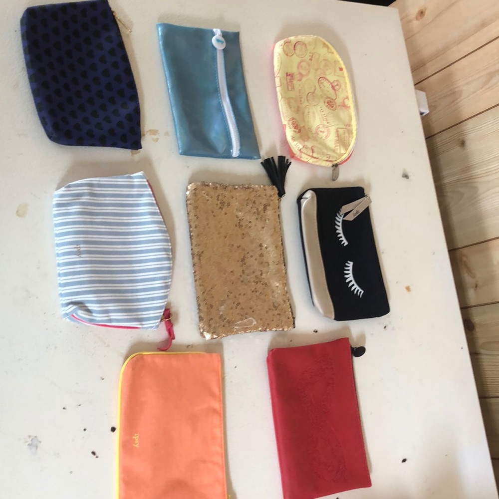8 Ipsy makeup bags